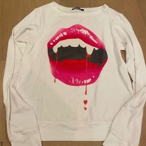 Wildfox Vampire Mouth Sweater